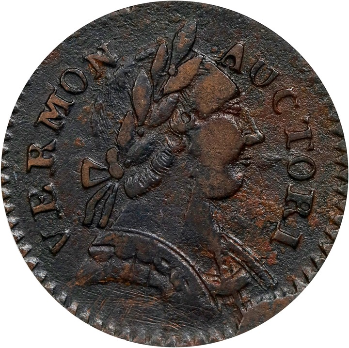 1787 Copper Vermont, BRITANNIA MS BN thumbnail 4