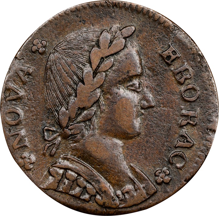1787 Copper Nova Eborac, Seated Left MS BN G6 BN thumbnail 9