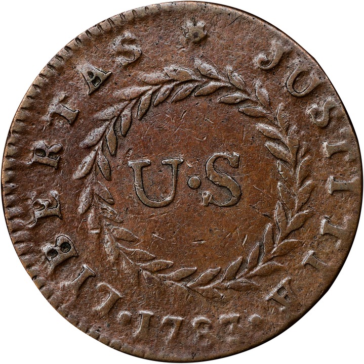 1783 Copper Nova Constellatio, Pointed Rays, Large U.S. MS BN thumbnail 12