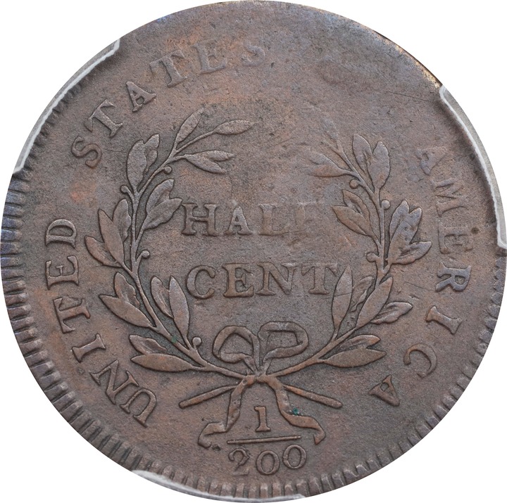 1797 1/2c Lettered Edge, Low Head MS BN thumbnail 5