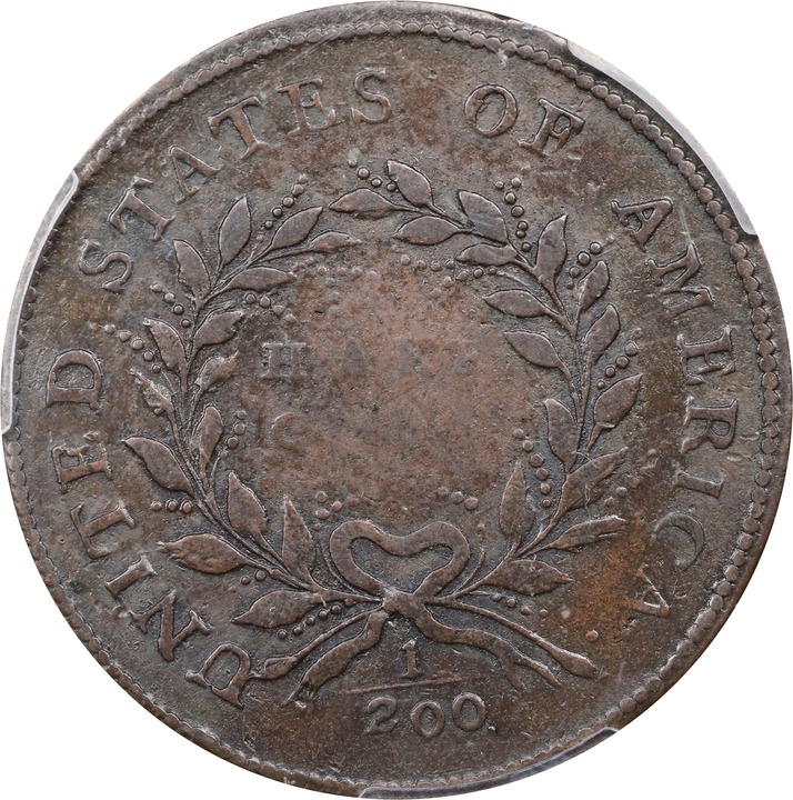 1793 1/2c MS BN VF30 BN thumbnail 2