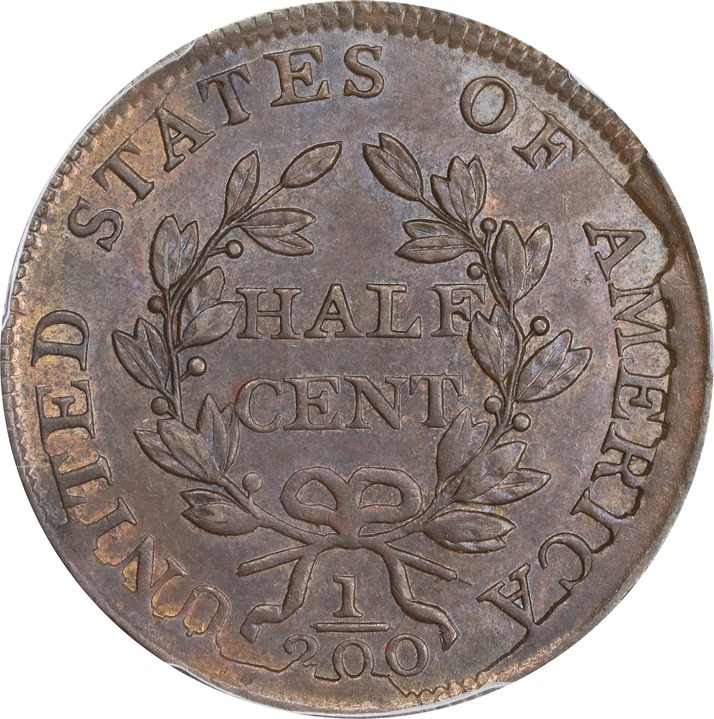 1804 1/2c Spiked Chin MS BN AU50 BN thumbnail 18