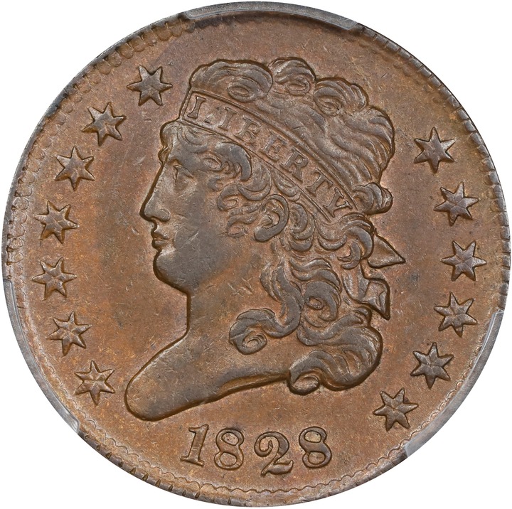 1828 1/2c 13 Stars MS BN thumbnail 10