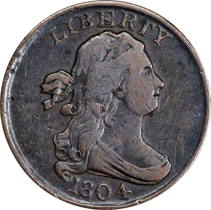 Draped Bust Half Cent 1/2c 1800-1808 MS BN [Type] G6 BN thumbnail 20