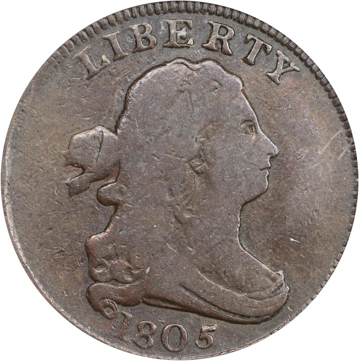 Image for 1805 1/2c Small 5, Stems MS BN F12 BN