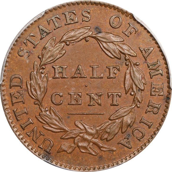 1832 1/2c MS BN MS62 BN thumbnail 2