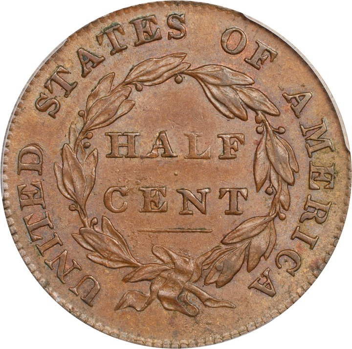 1832 1/2c MS BN MS64 BN thumbnail 2