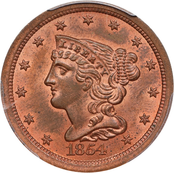 1854 1/2c MS RB thumbnail 6