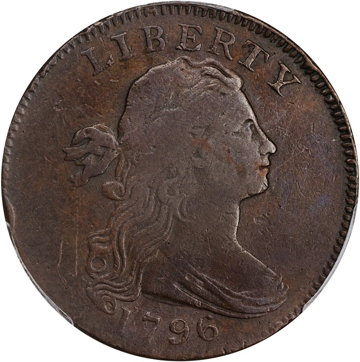 1796 1c Draped Bust, Reverse of 1797 MS RB thumbnail 2