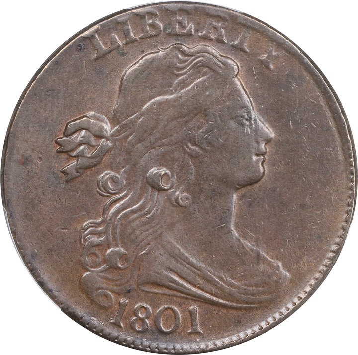 Image for Draped Bust Cent 1c 1796-1807 MS BN [Type] AU50 BN
