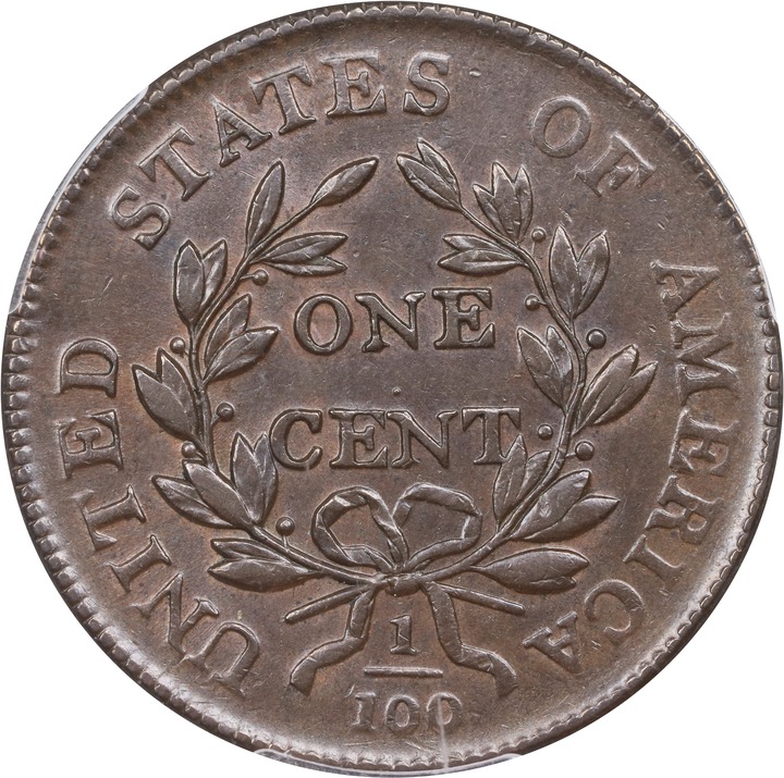 Draped Bust Cent 1c 1796-1807 MS BN [Type] AU50 BN thumbnail 2