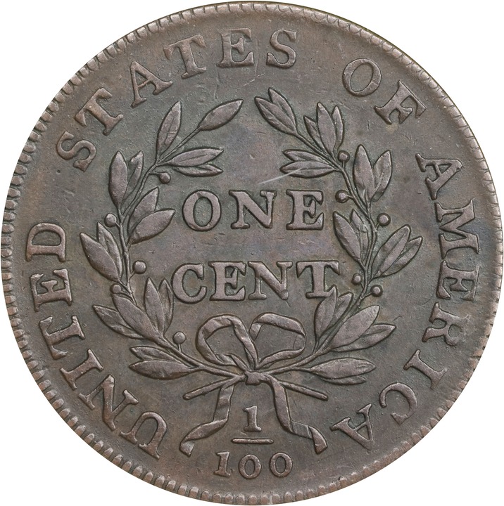 1798 1c 2nd Hair Style MS BN VF30 BN thumbnail 2