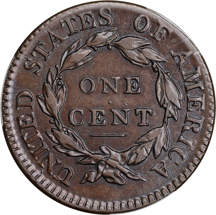1814 1c Crosslet 4 MS BN AU50 BN thumbnail 2