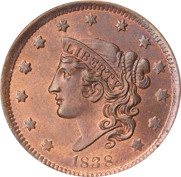1838 1c MS RB MS65 RB thumbnail 6