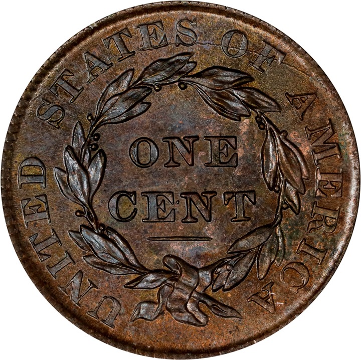 1837 1c Medium Letters MS RB MS64 RB thumbnail 2