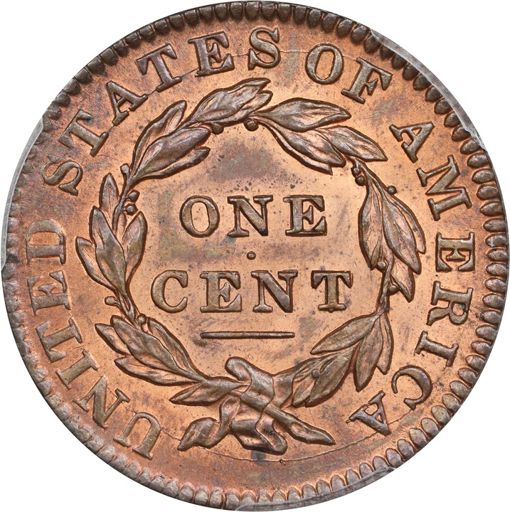 1833 1c MS RB MS64 RB thumbnail 2