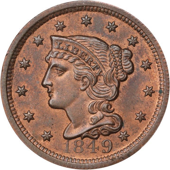 1849 1c N-24 MS RB thumbnail 3
