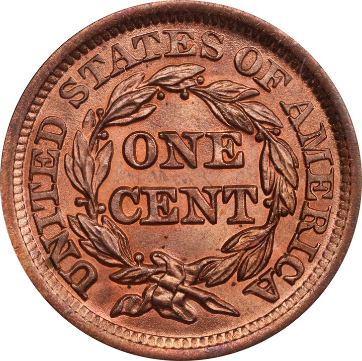 1853 1c N-21 MS RD MS64 RD CAC thumbnail 22