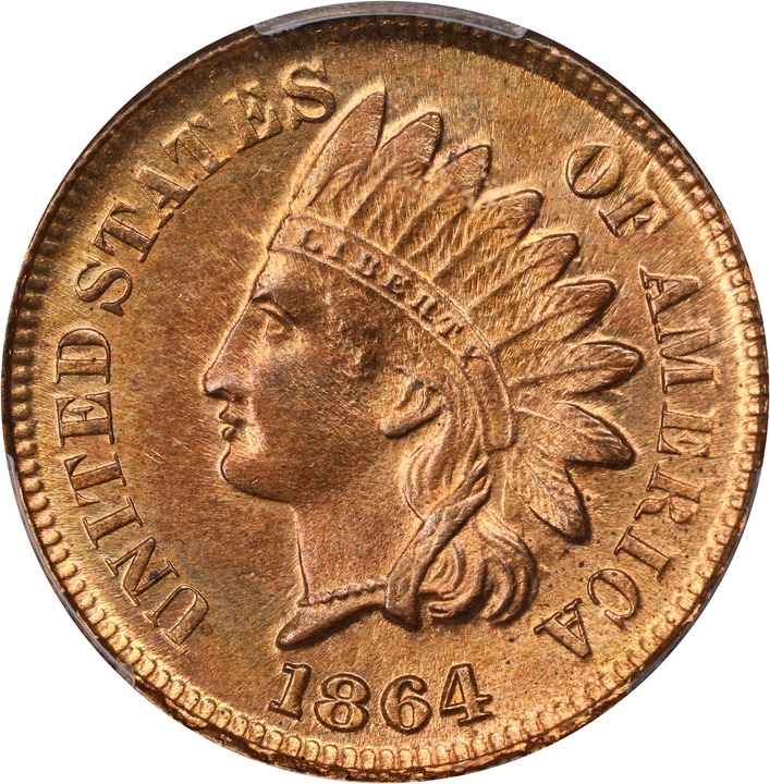 1864 1c Bronze MS RD thumbnail 7