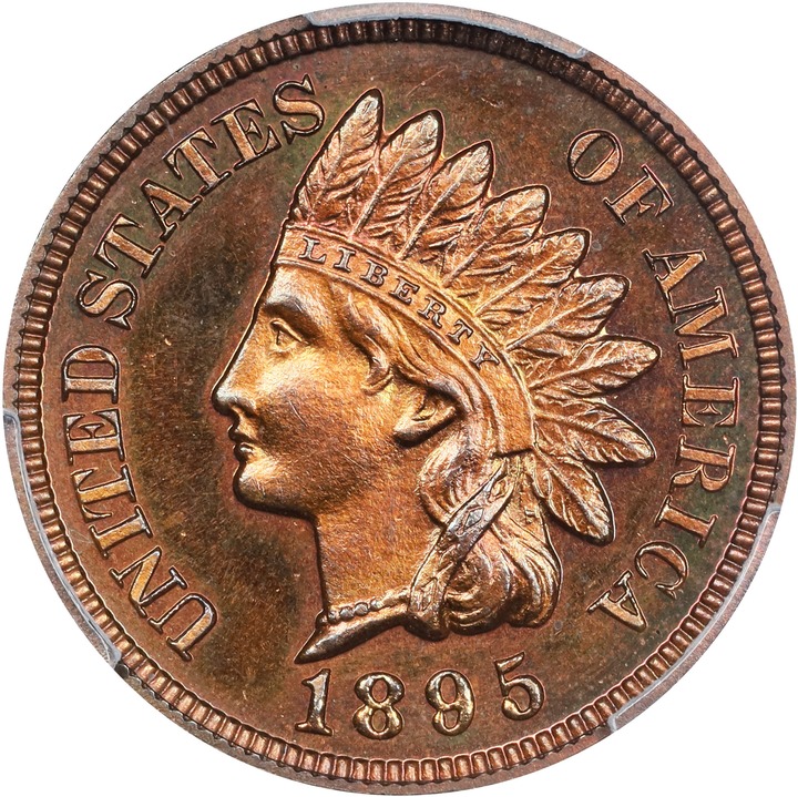 Image for 1895 1c PR RB PR65 RB CAC