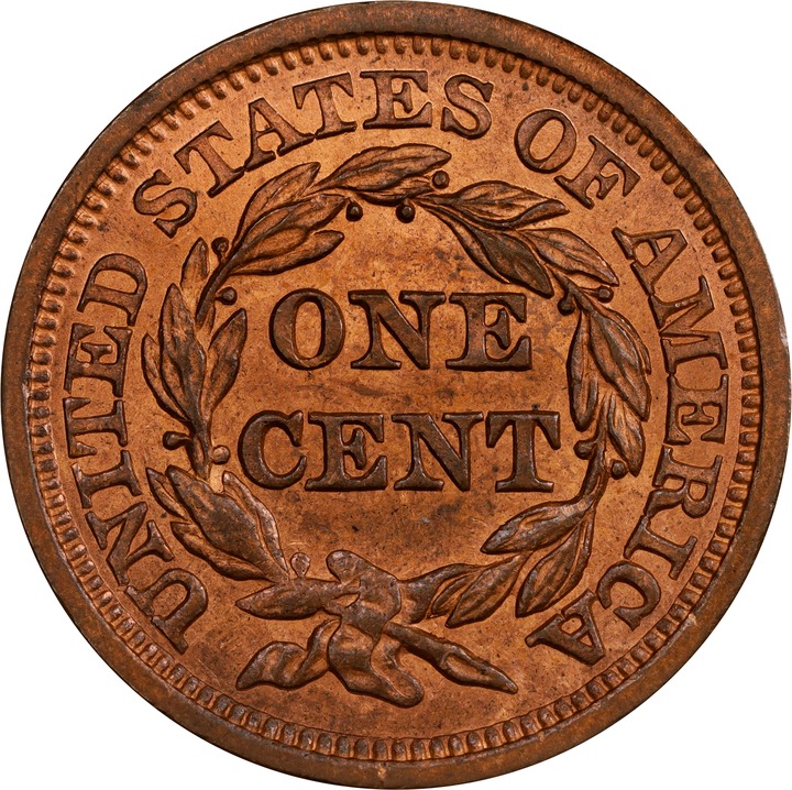 1856 1c Slanted 5, N-17 MS RB thumbnail 7