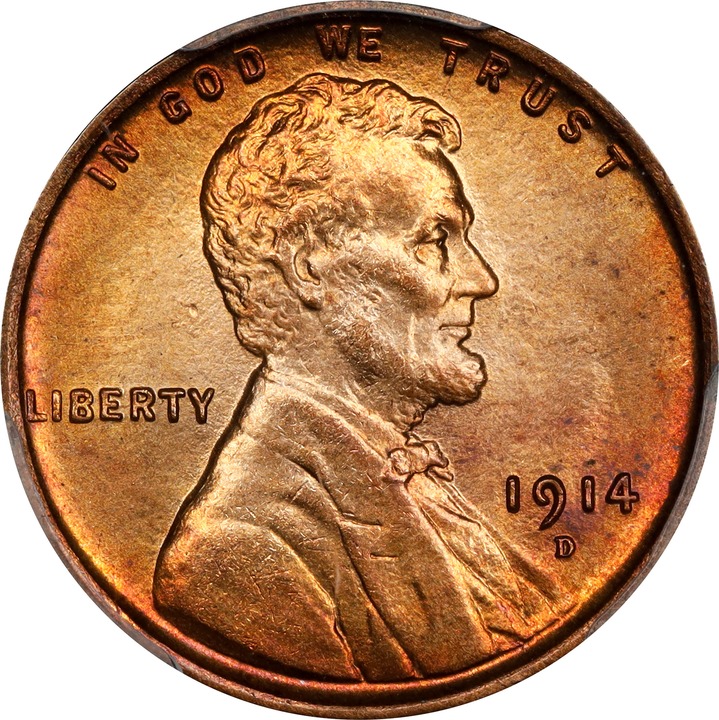 1914-D 1c MS RD MS62 RD thumbnail 9