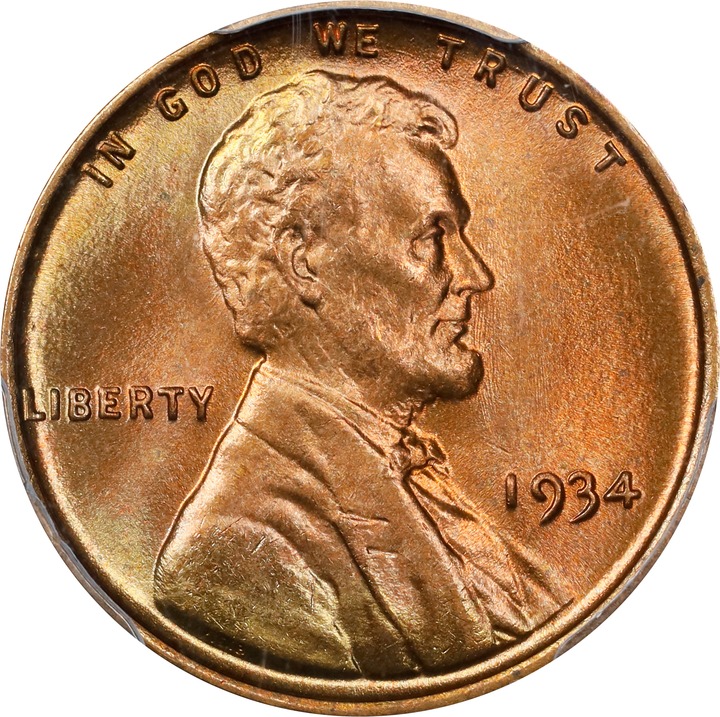 Image for 1934 1c MS RD MS68 RD
