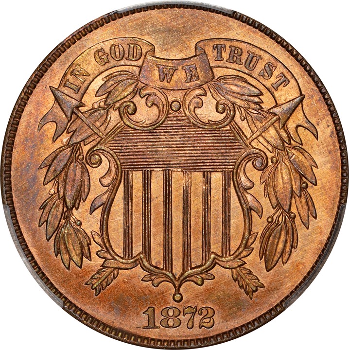 1872 2c MS RD MS66 RD CAC thumbnail 13