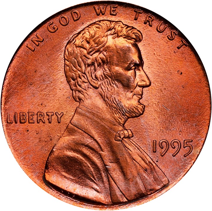 1995 1c Doubled Die Obverse MS RD thumbnail 11