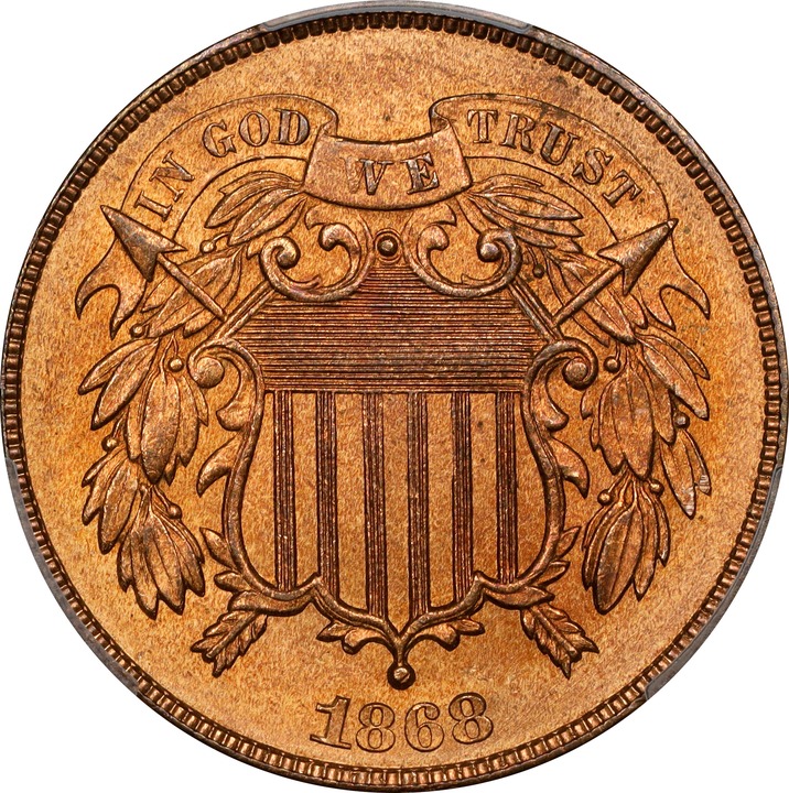 Image for 1868 2c MS RD MS66 RD CAC
