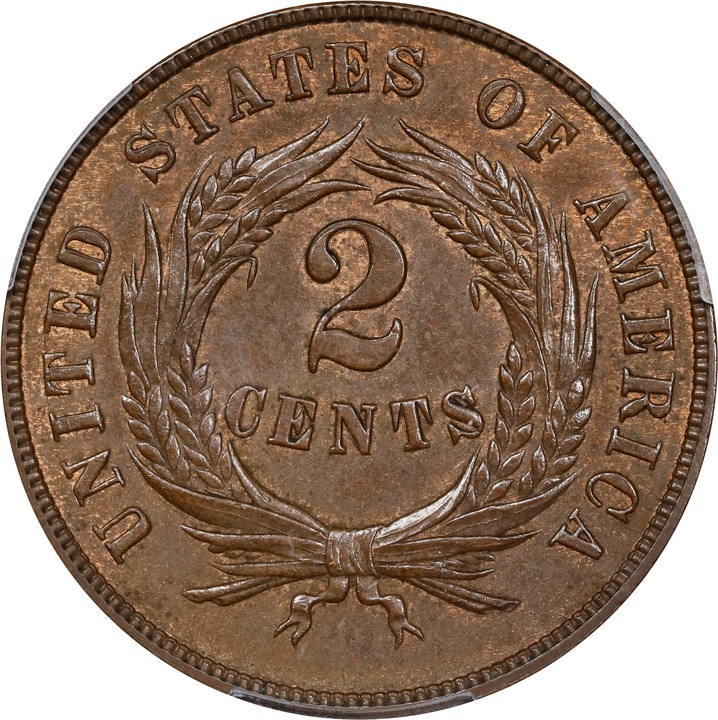 1869 2c MS BN MS64 BN thumbnail 2