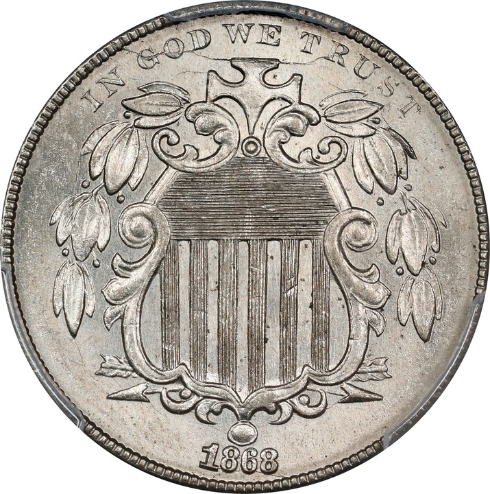 Image for 1868 5c MS64