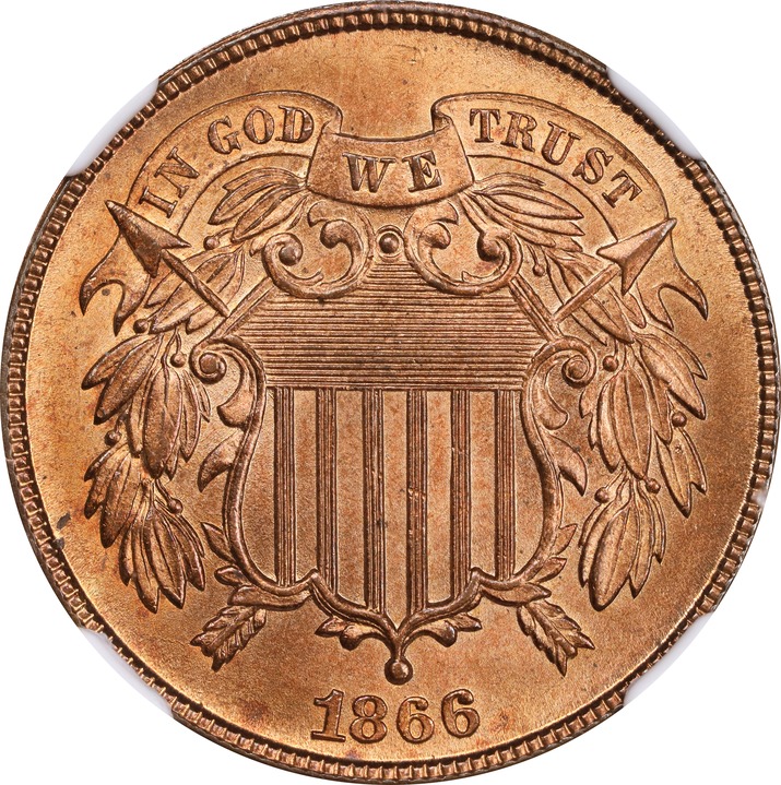 Image for 1866 2c MS RD MS66 RD