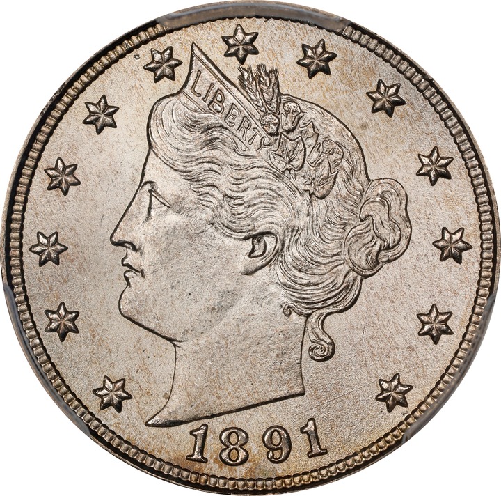 1891 5c MS61 CAC thumbnail 21
