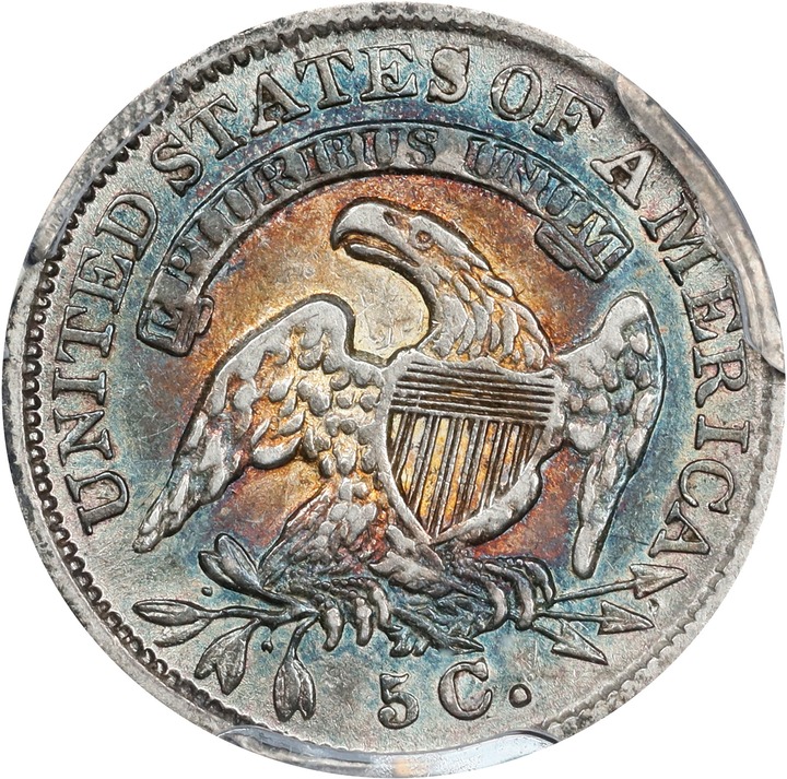 1835 H10c Small Date, Small 5c AU55 thumbnail 2