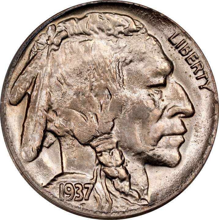 Image for 1937-D 5c 3 Legs MS65