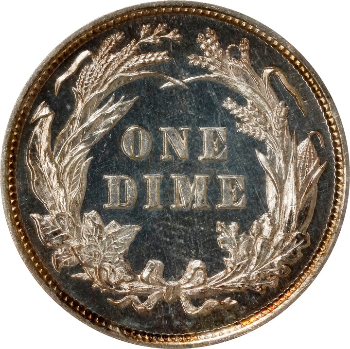 Barber Dime 10c 1892-1916 [Type] PR61 thumbnail 2