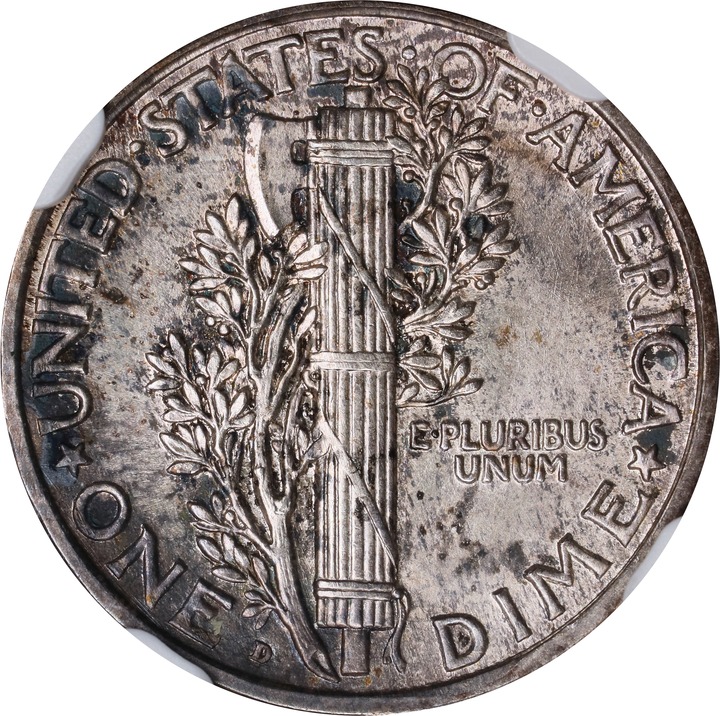 1921-D 10c MS FB MS64 FB thumbnail 4