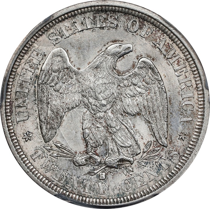 1875-S 20c MS63 CAC thumbnail 2