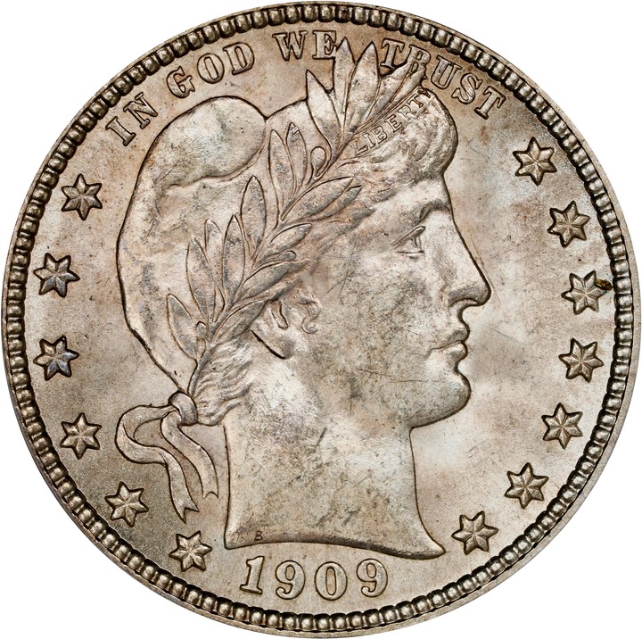 1909 25c MS64 thumbnail 3