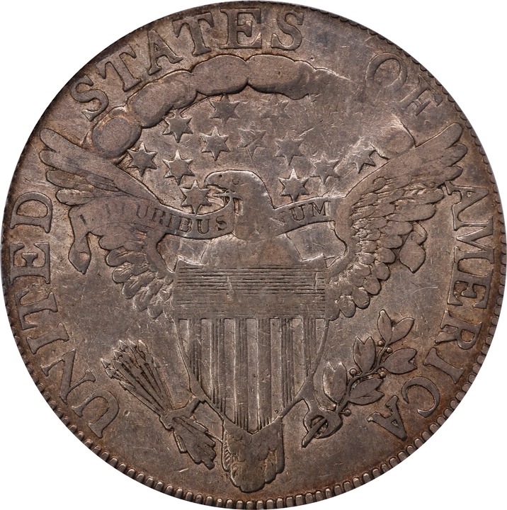 1806 50c Knob 6, Small Stars VF35 thumbnail 2