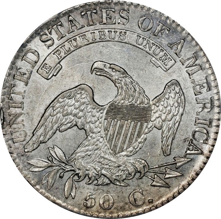 1823 50c Ugly 3 MS60 thumbnail 2