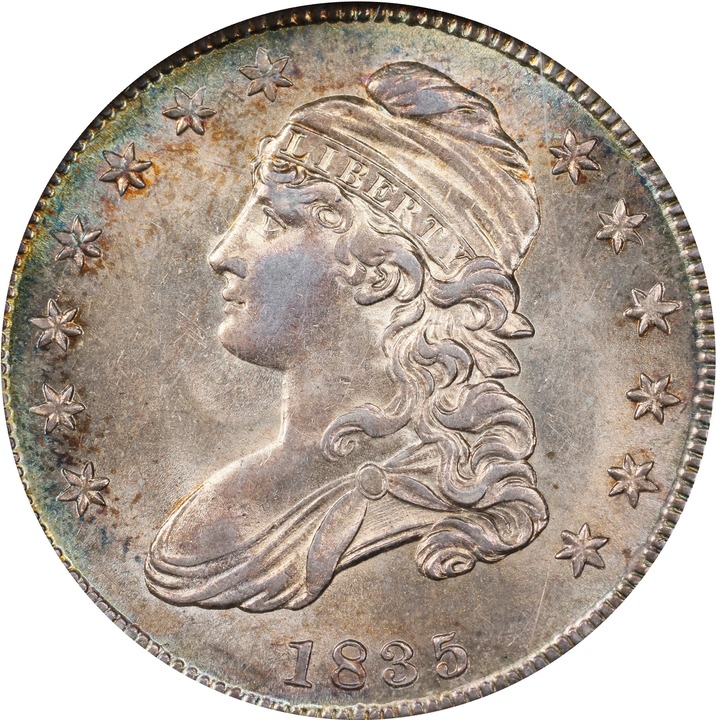 Image for 1835 50c MS62 CAC