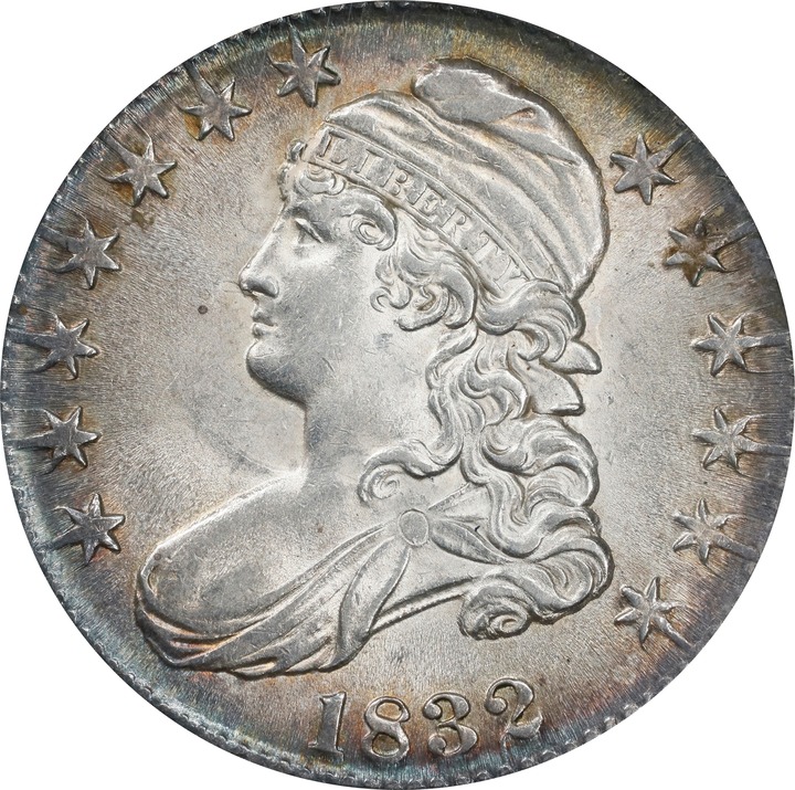 Image for 1832 50c Small Letters MS62 CAC