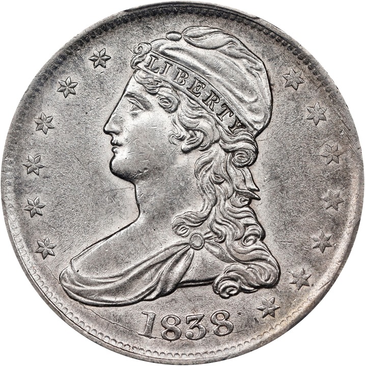1838 50c Reeded Edge AU50 CAC thumbnail 24