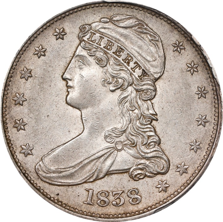 1838 50c Reeded Edge AU50 CAC thumbnail 25