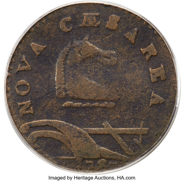 1787 Copper New Jersey, First U Over S in PLURIBUS MS BN
