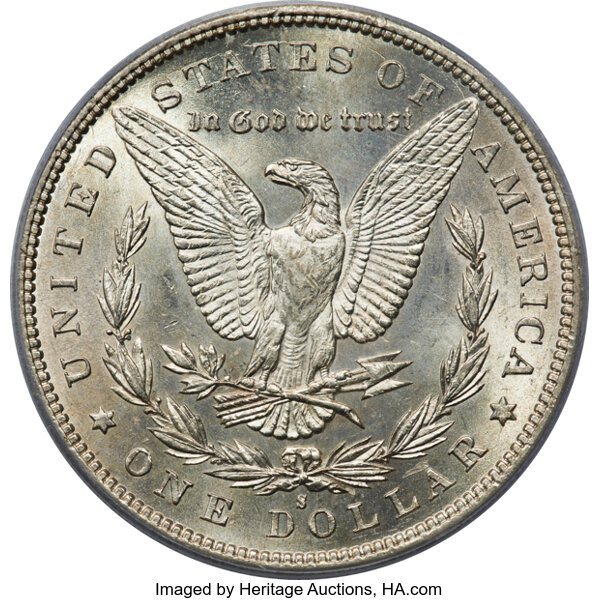 1893-S $1 MS63 CAC thumbnail 2