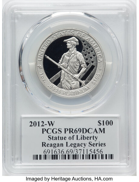 2012-W P$100  Platinum Eagle PR DCAM PR69 DCAM thumbnail 13