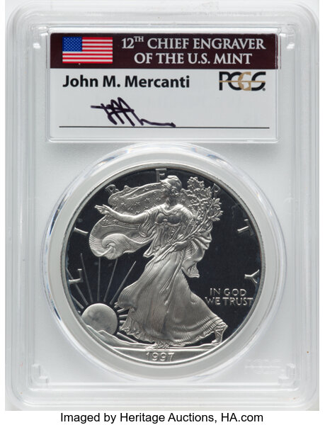 1997-P $1  Silver Eagle PR DCAM OGP thumbnail 13